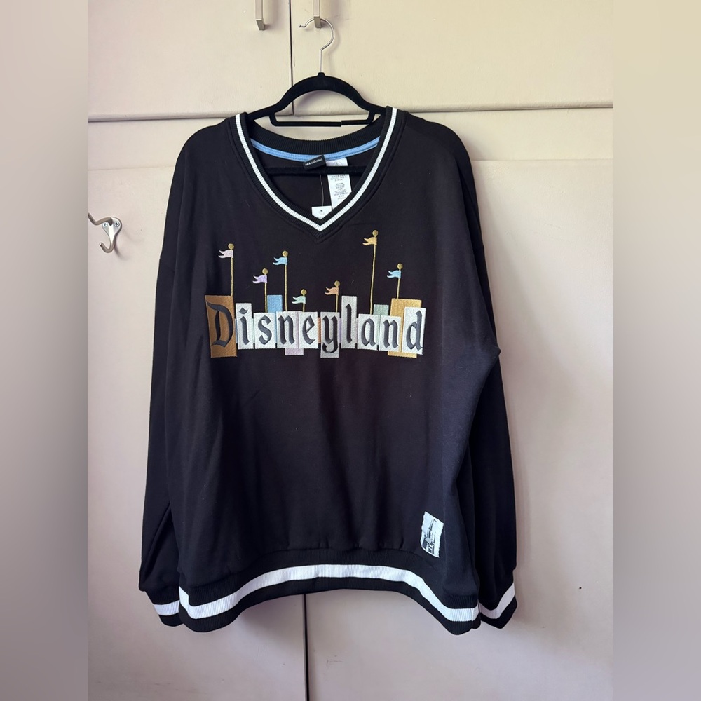 Her Universe Black V-Neck Disneyland Sweater